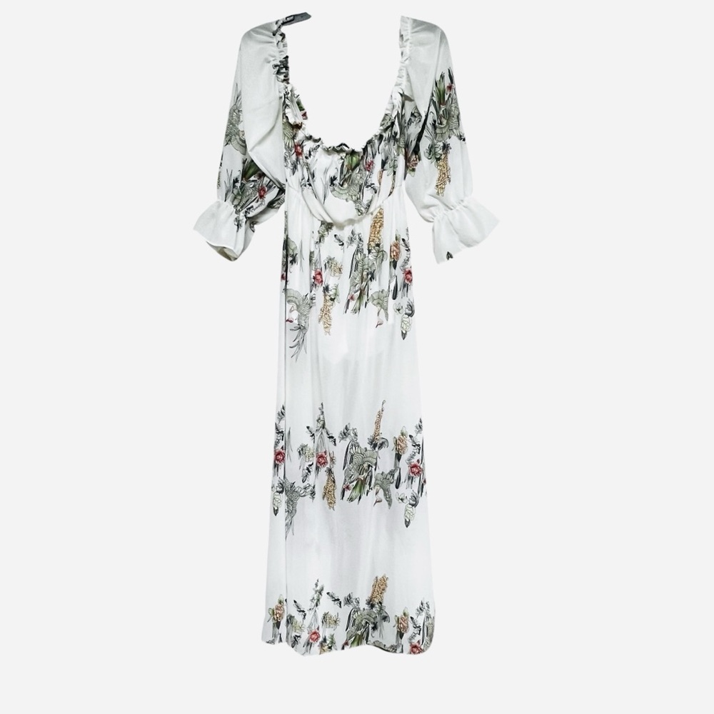 CBR Boutique Romper Flowy Tropical Dress Size Small NWT - Picture 10 of 13